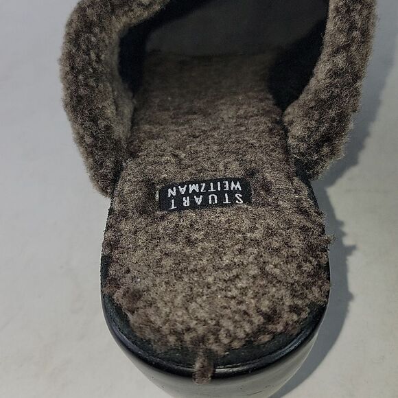 Stuart Weitzman Slip-on Mule Heeled Women's Clogs - Picture 13 of 15